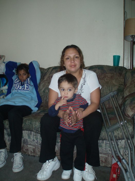 Nathaniel, Rachelle, and Robert (with Lucinda in the background)