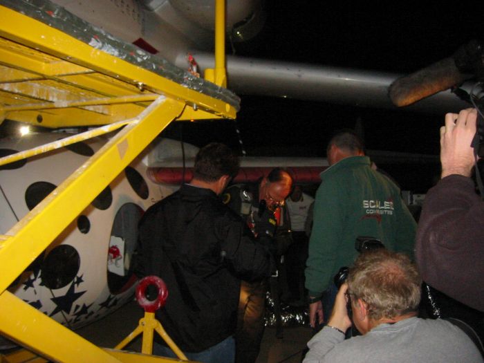 Mike Melvil getting ready to board SpaceShipOne