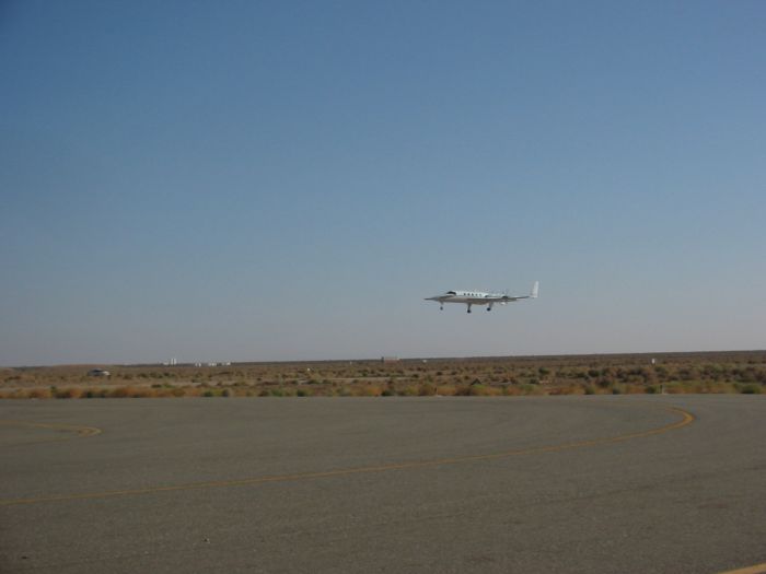 Beech Starship landing