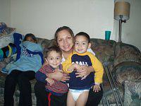 Nathaniel, Rachelle, and Robert (with Lucinda in the background)