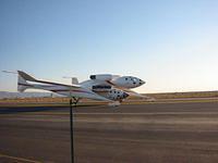 White Knight carrying SpaceShipOne before take off